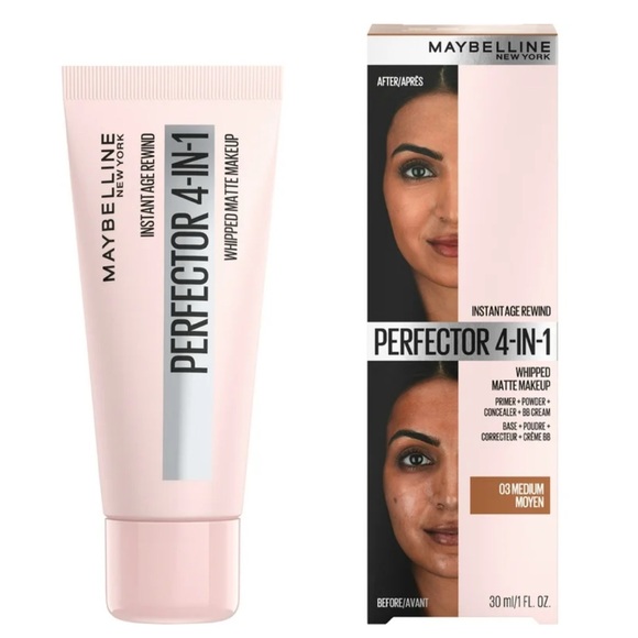 Maybelline Instant Age Rewind 4-In-1 Matte Foundation Makeup, Medium, 1 fl oz - Picture 1 of 6